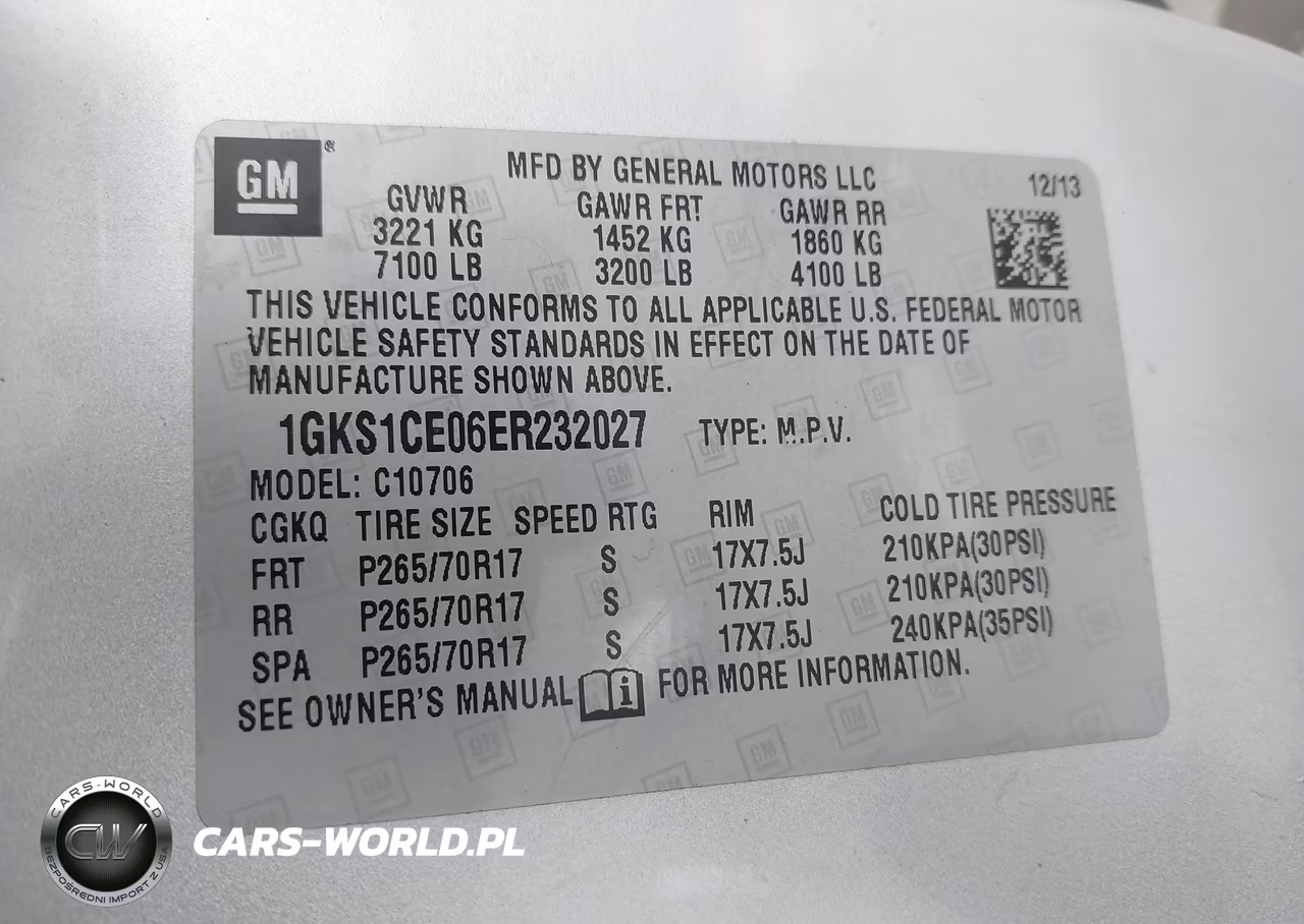 2014 GMC Yukon Slt VIN:1GKS1CE06ER232027 - 9