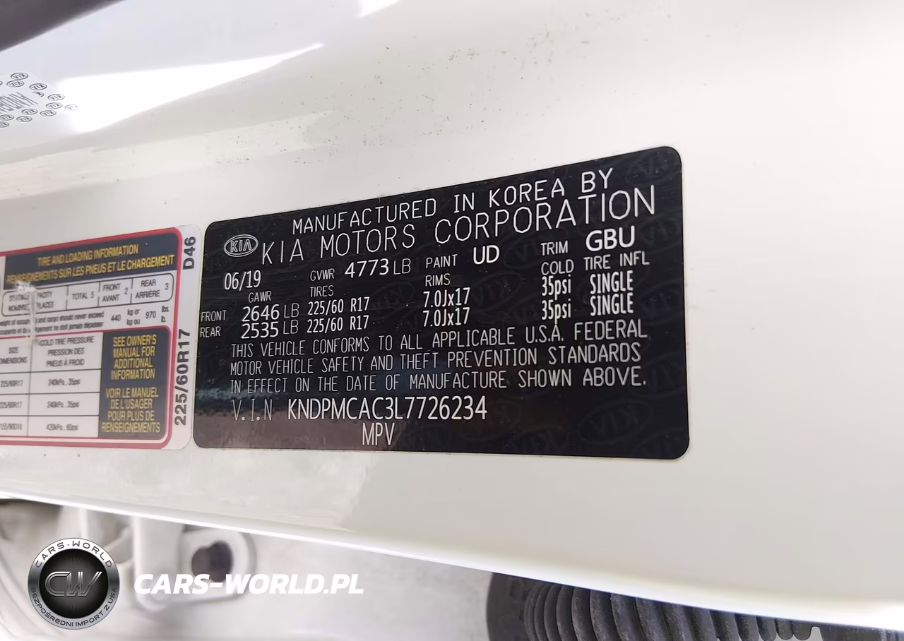 2020 Kia Sportage Lx VIN:KNDPMCAC3L7726234 - 9