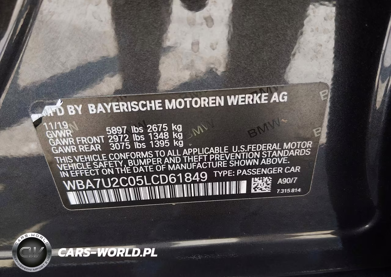 2020 BMW 750I xDrive VIN:WBA7U2C05LCD61849 - 9