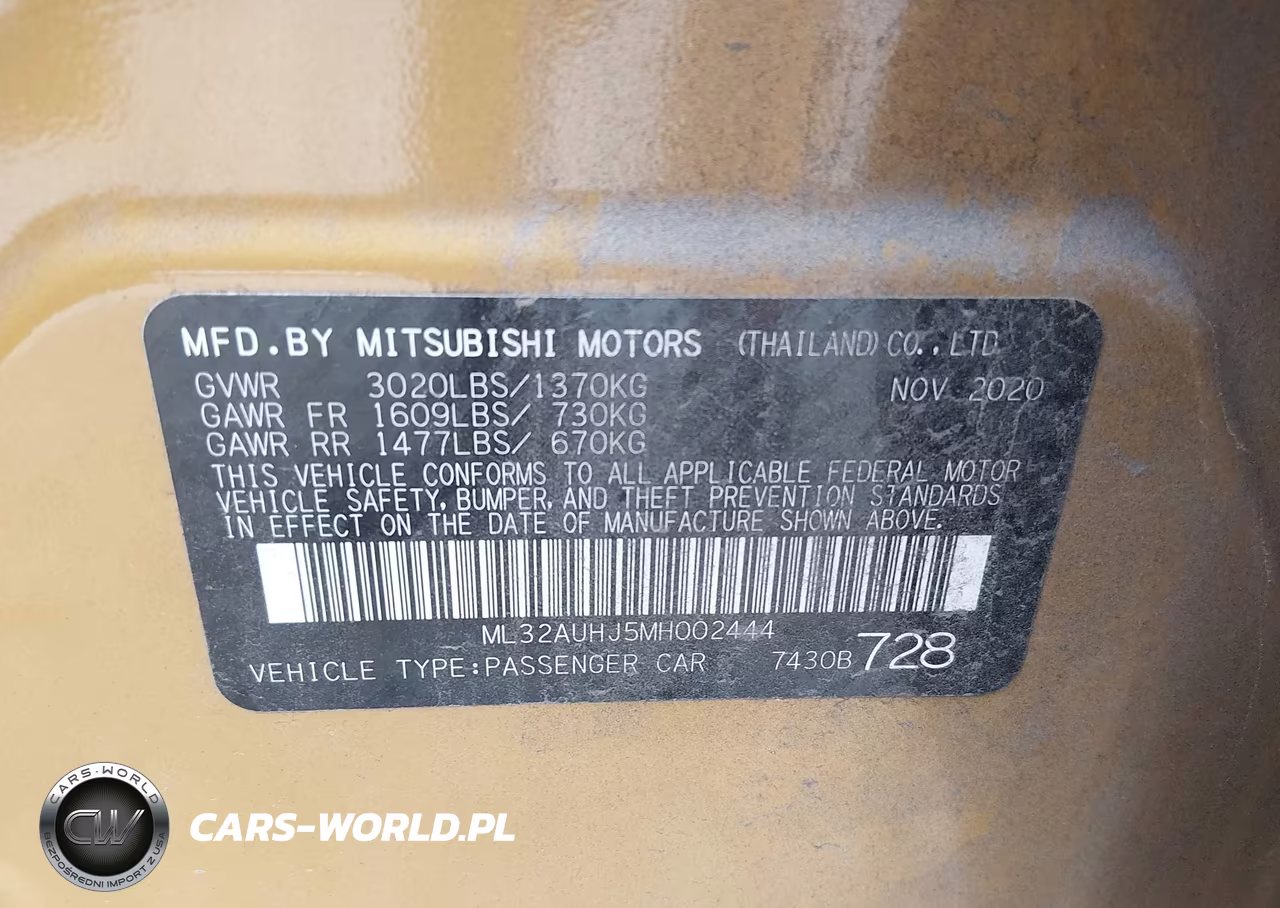 2021 Mitsubishi Mirage VIN:ML32AUHJ5MH002444 - 9