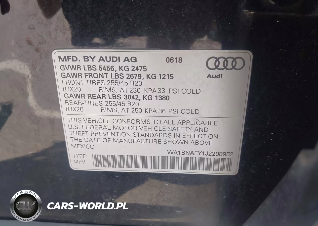 2018 Audi Q5 2.0T Premium-2.0T Tech Premium VIN:WA1BNAFY1J2208952 - 9