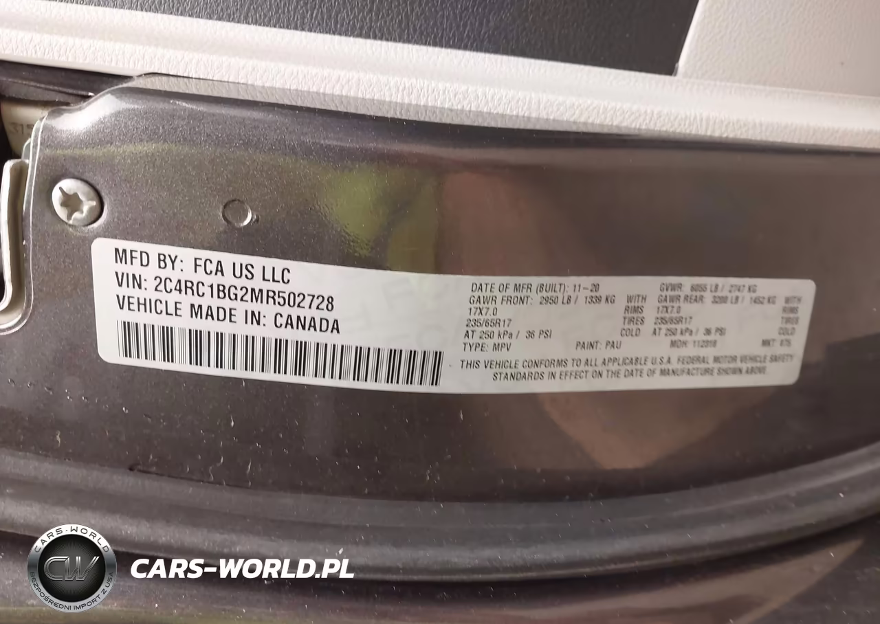 2021 Chrysler Pacifica Touring L VIN:2C4RC1BG2MR502728 - 9