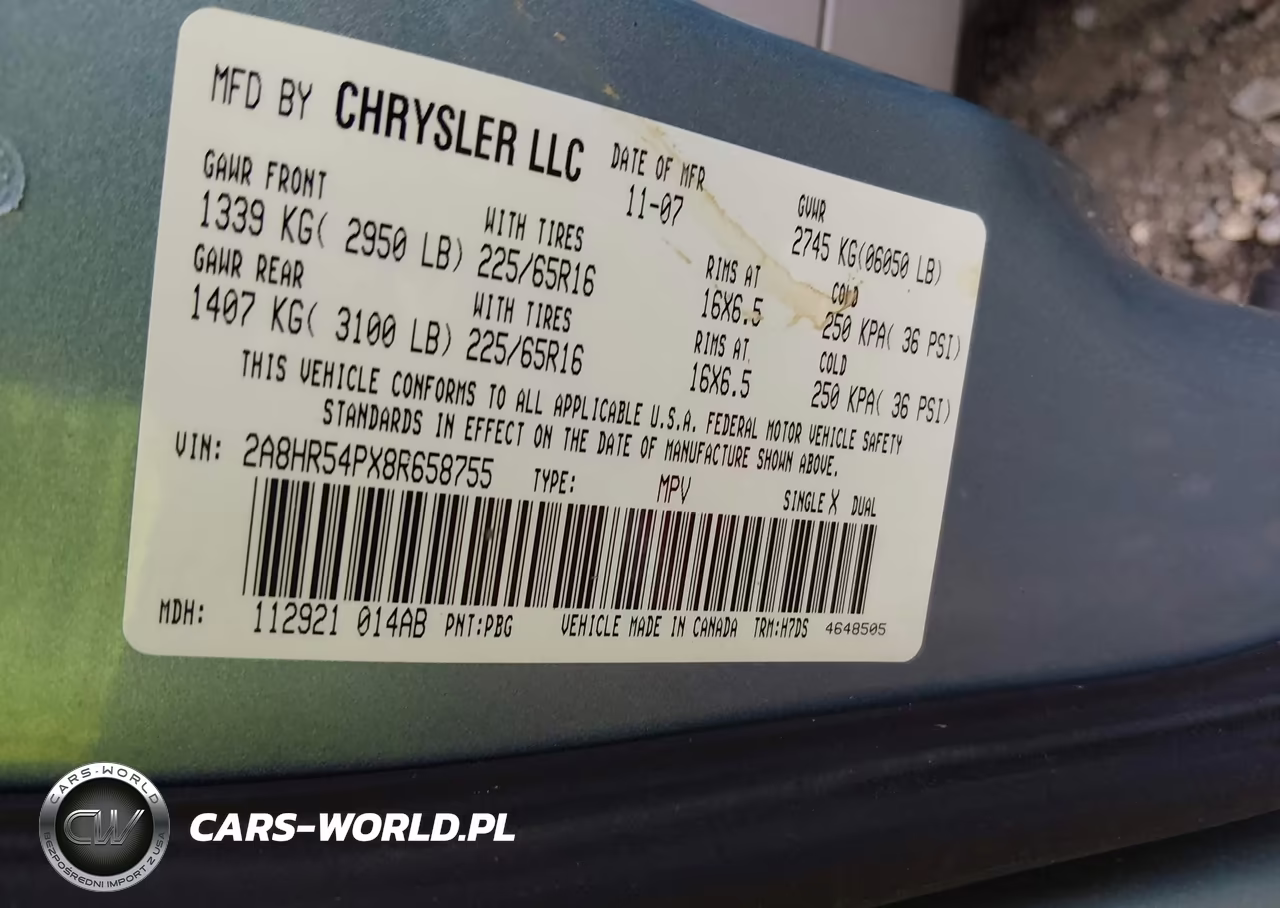 2008 Chrysler Town & Country Touring VIN:2A8HR54PX8R658755 - 9