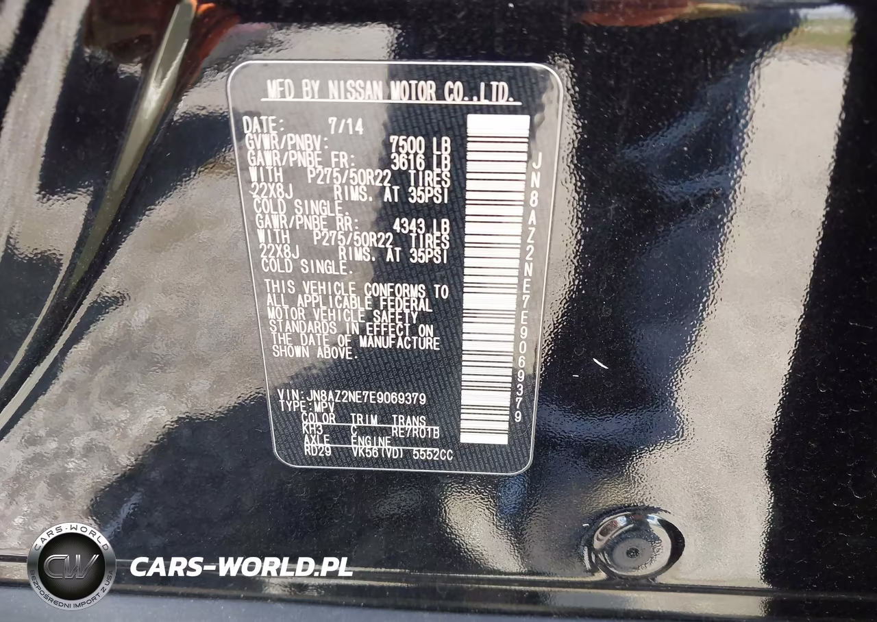 2014 Infiniti Qx80 VIN:JN8AZ2NE7E9069379 - 9