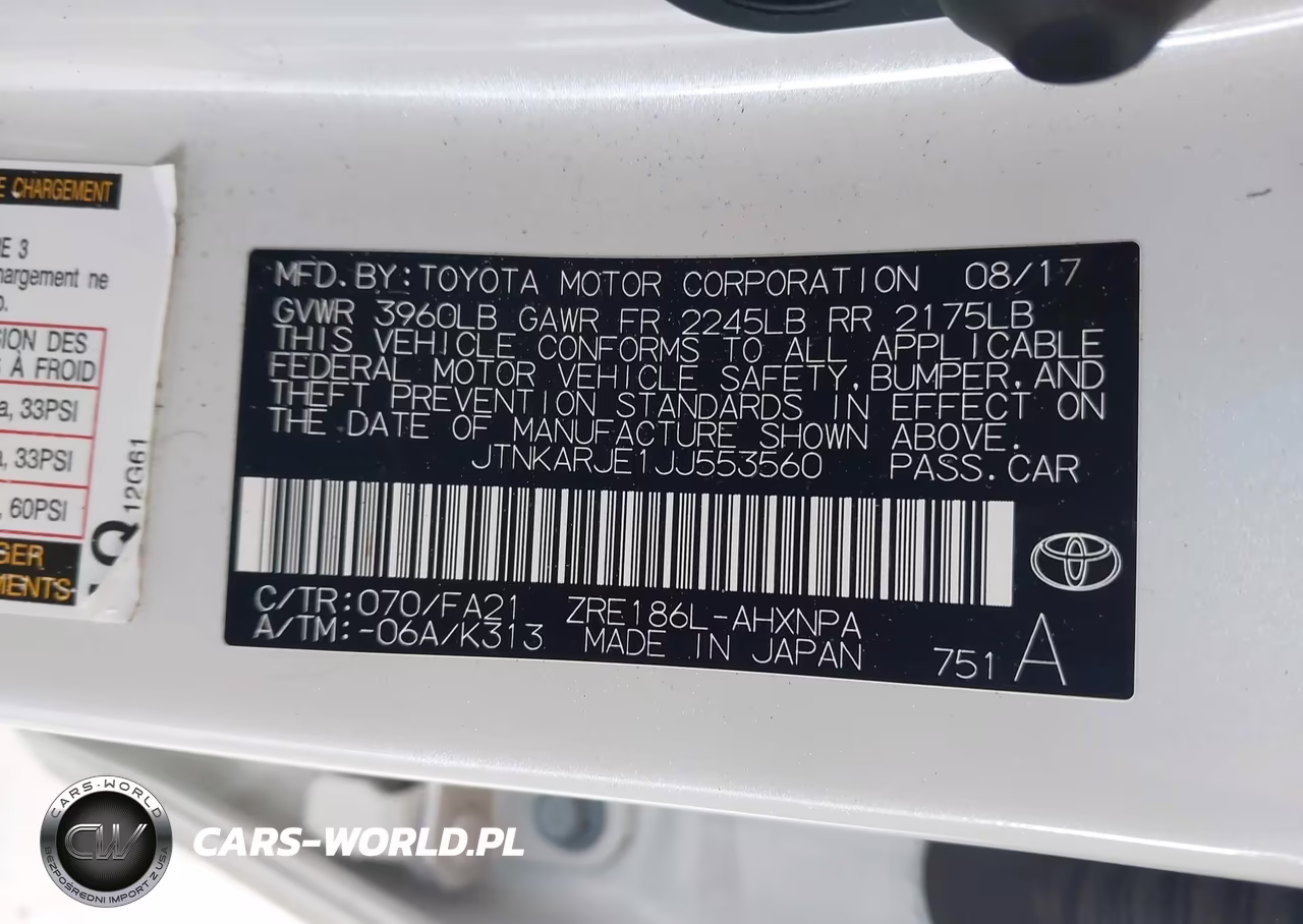 2018 Toyota Corolla Im VIN:JTNKARJE1JJ553560 - 9