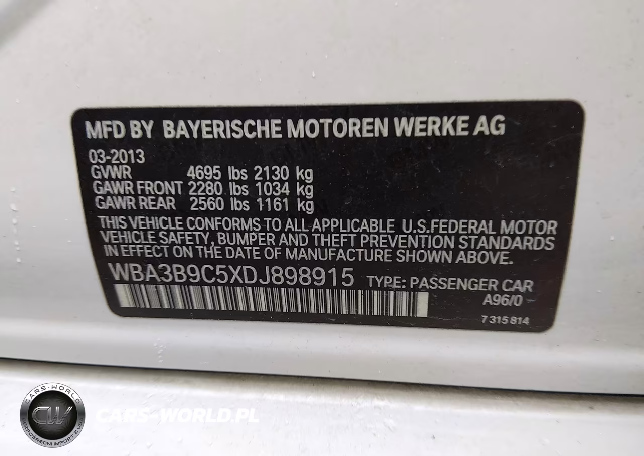 2013 BMW 335I xDrive VIN:WBA3B9C5XDJ898915 - 9