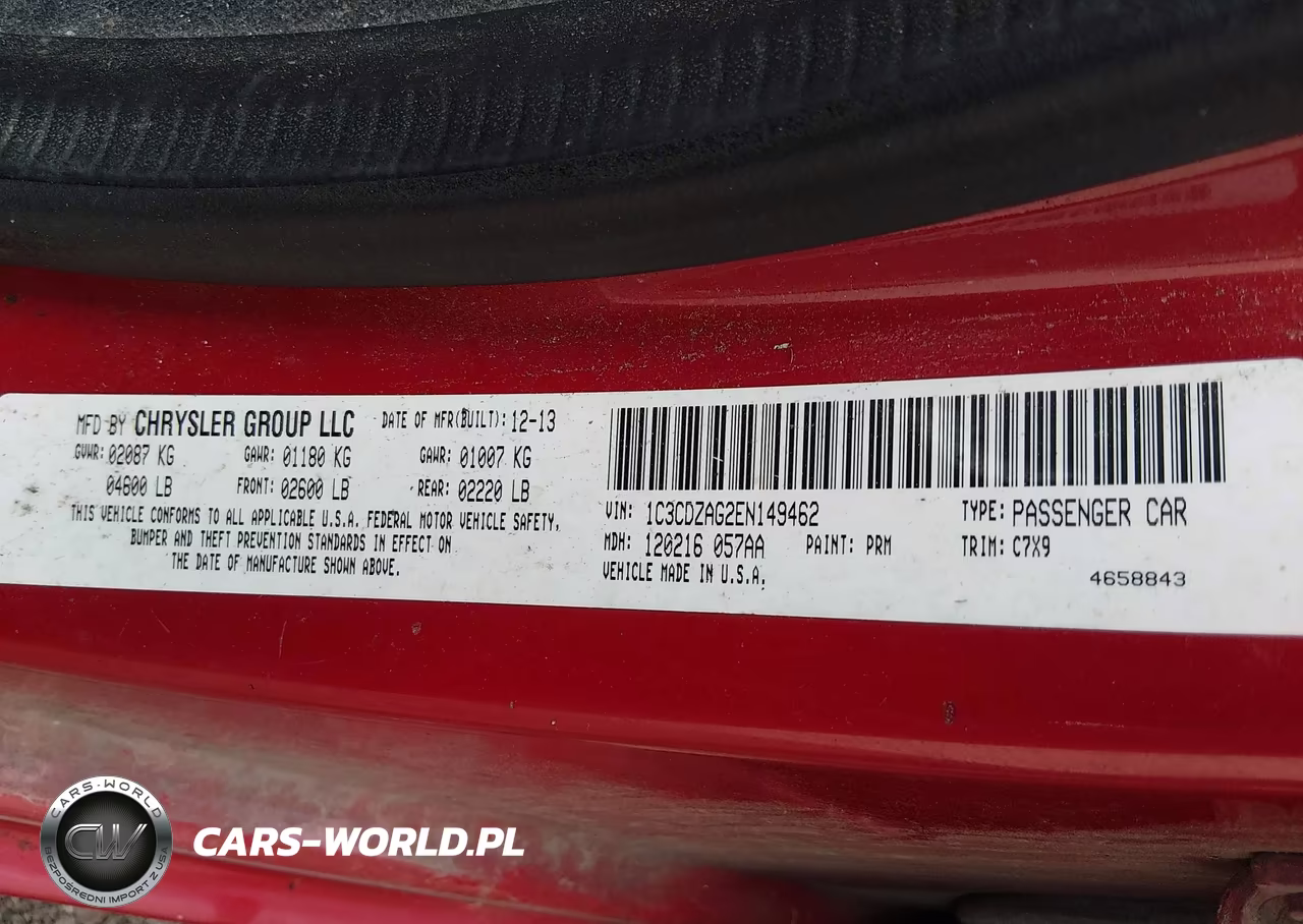 2014 Dodge Avenger Se VIN:1C3CDZAG2EN149462 - 9