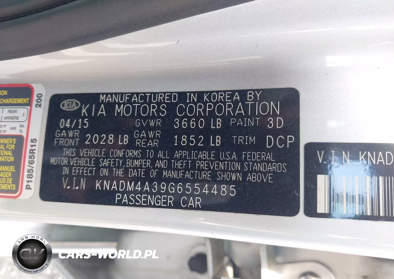 2016 Kia Rio Lx VIN:KNADM4A39G6554485 - 9