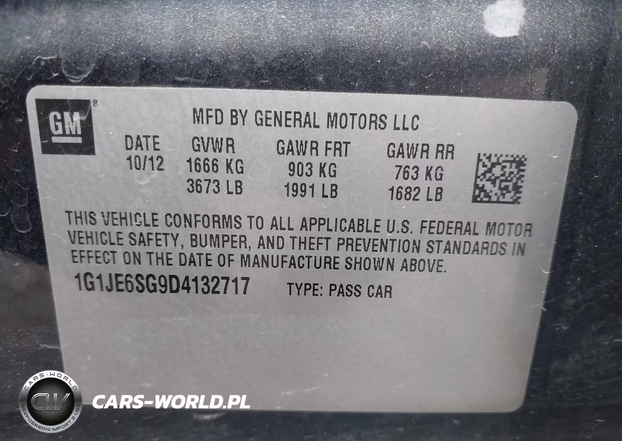 2013 Chevrolet Sonic Ltz Auto VIN:1G1JE6SG9D4132717 - 9
