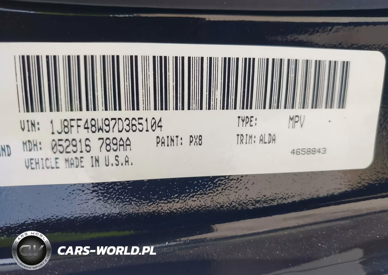 2007 Jeep Patriot Limited VIN:1J8FF48W97D365104 - 9