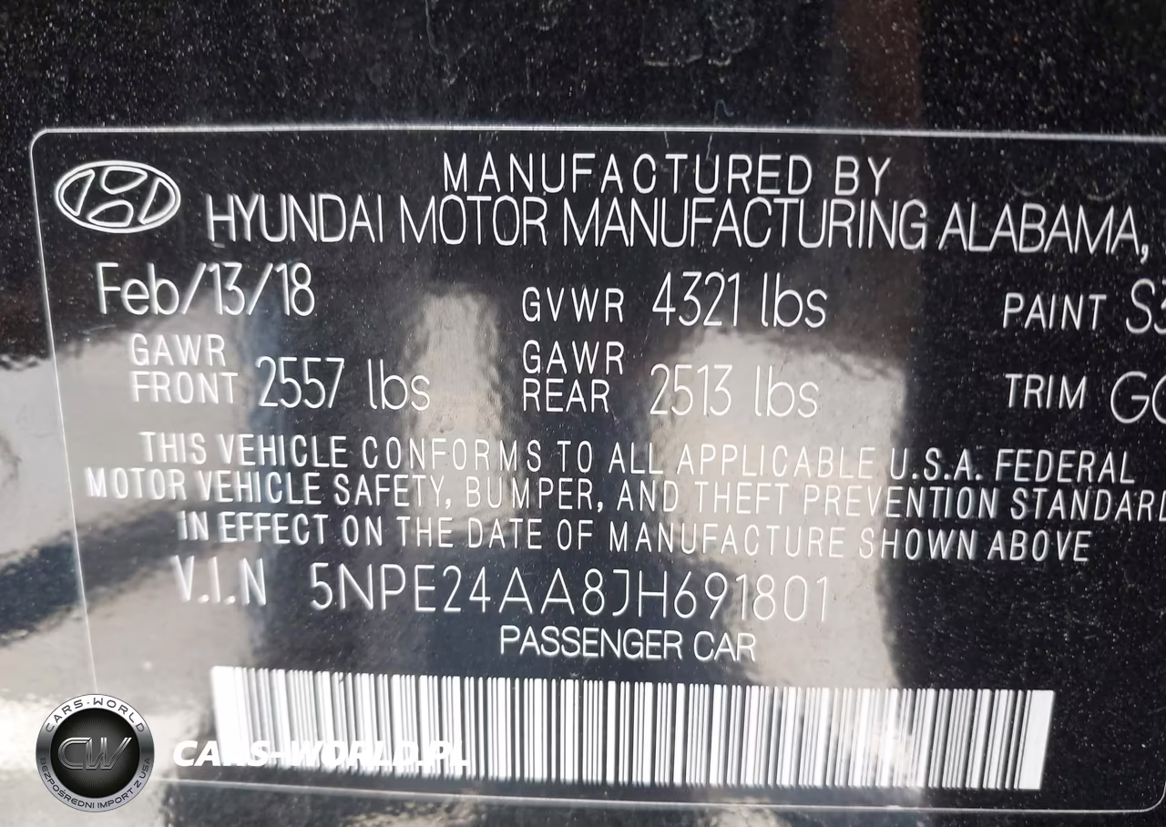 2018 Hyundai Sonata Eco VIN:5NPE24AA8JH691801 - 9