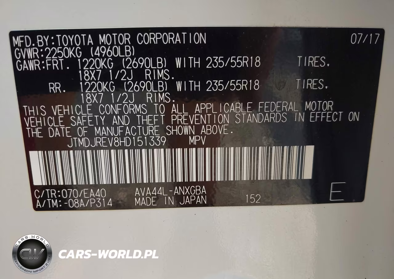 2017 Toyota Rav4 Hv Limited VIN:JTMDJREV8HD151339 - 9