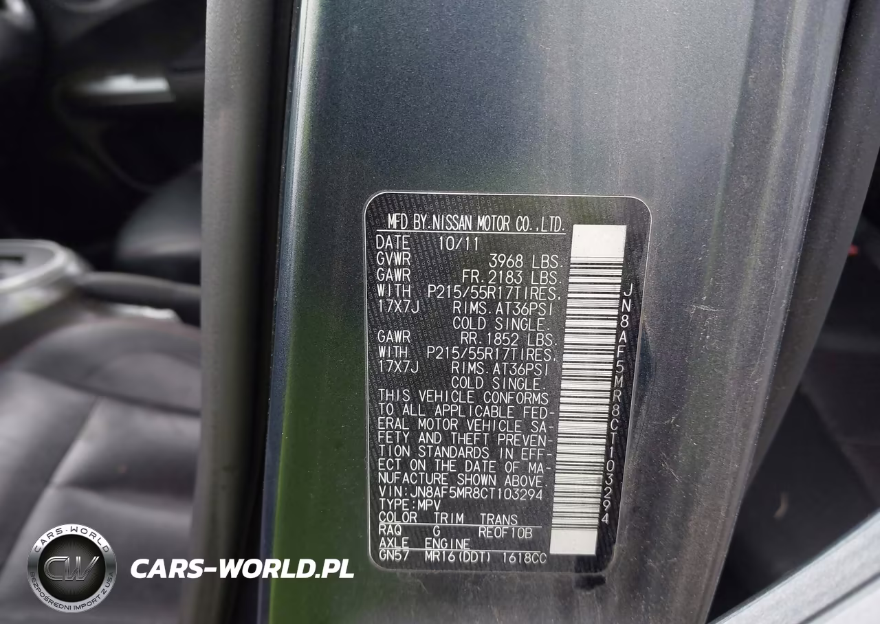 2012 Nissan Juke Sl VIN:JN8AF5MR8CT103294 - 9