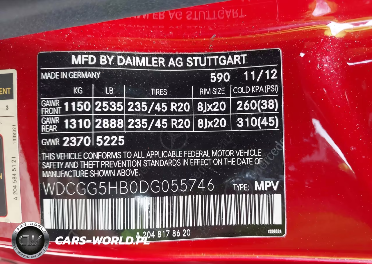 2013 Mercedes-Benz Glk 350 VIN:WDCGG5HB0DG055746 - 9