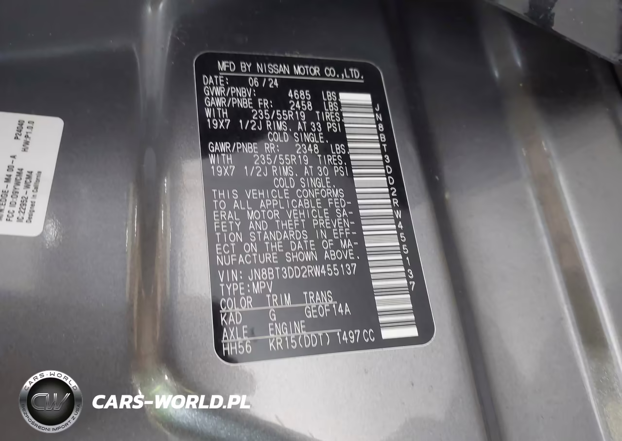 2024 Nissan Rogue Platinum Intelligent Awd VIN:JN8BT3DD2RW455137 - 9