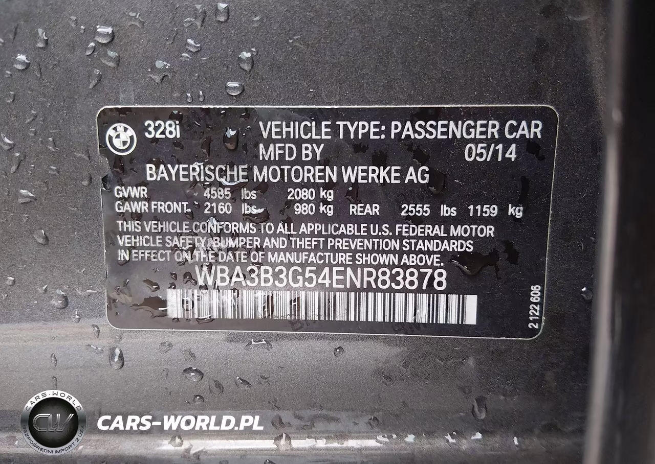 2014 BMW 328I xDrive VIN:WBA3B3G54ENR83878 - 9