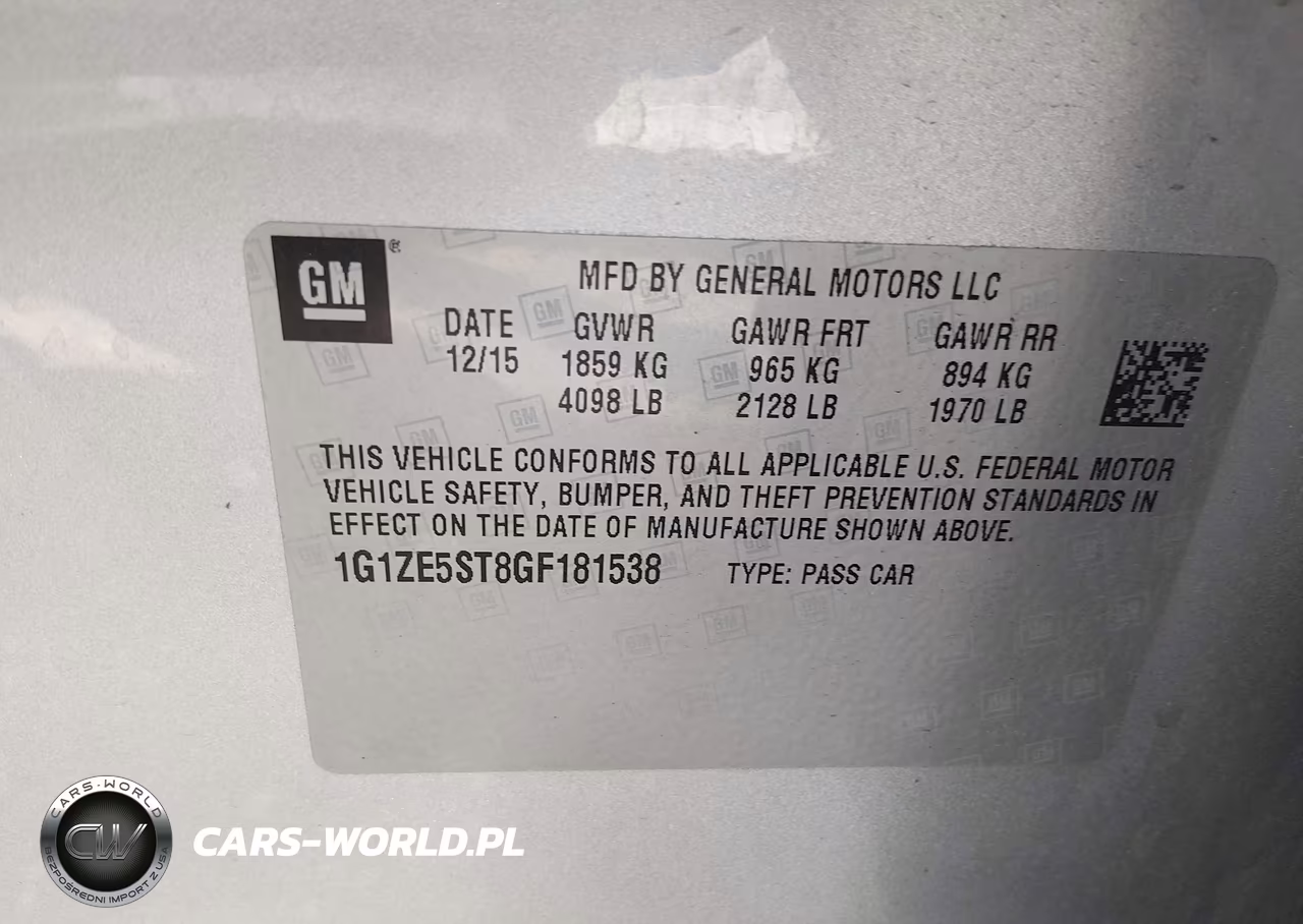 2016 Chevrolet Malibu 1Lt VIN:1G1ZE5ST8GF181538 - 9