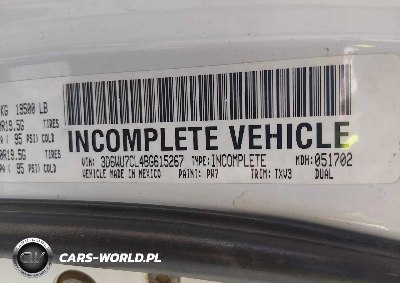 2011 Dodge Ram 5500 St-Slt-Laramie VIN:3D6WU7CL4BG615267 - 8