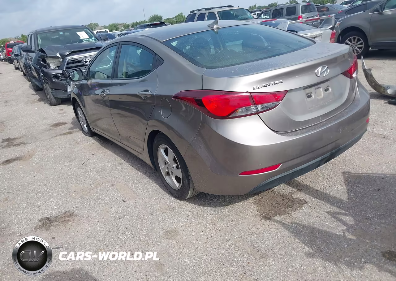 2014 Hyundai Elantra Se VIN:5NPDH4AE2EH536745 - 3