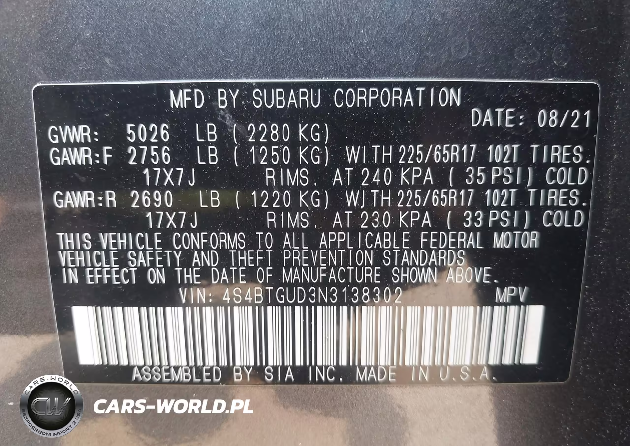 2022 Subaru Outback Wilderness VIN:4S4BTGUD3N3138302 - 9