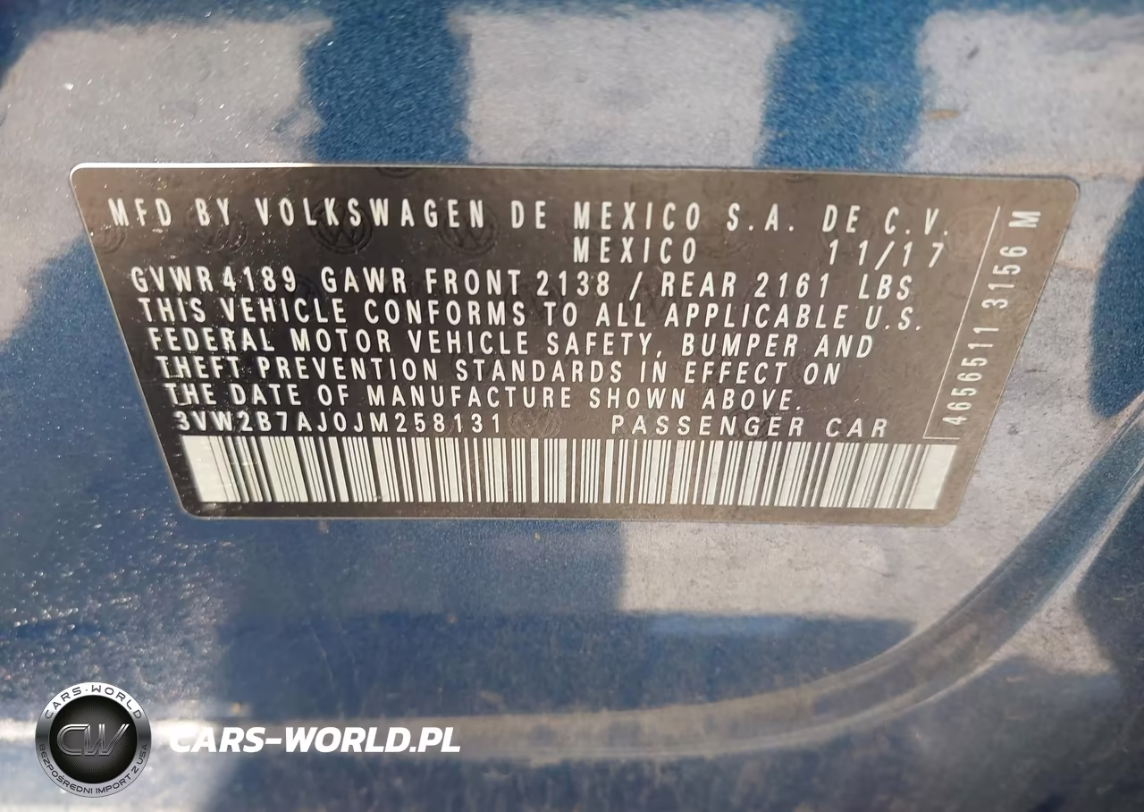 2018 Volkswagen Jetta 1.4T S VIN:3VW2B7AJ0JM258131 - 9