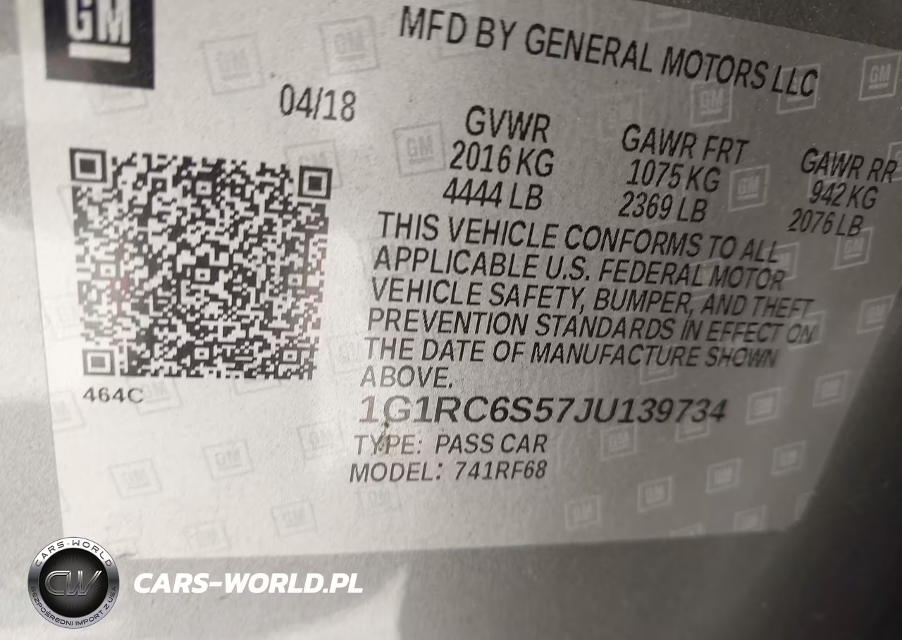 2018 Chevrolet Volt Lt VIN:1G1RC6S57JU139734 - 9