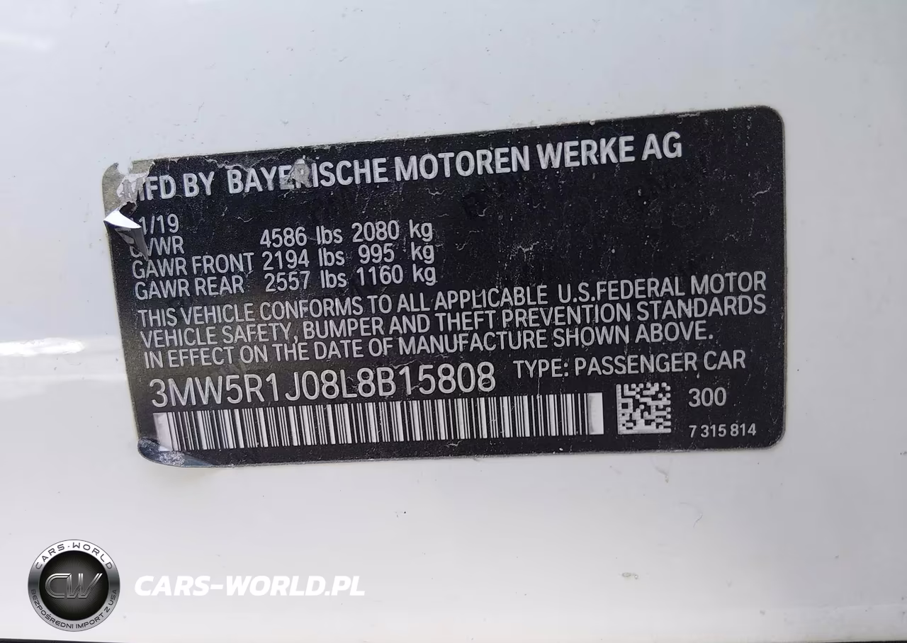 2020 BMW 330I VIN:3MW5R1J08L8B15808 - 9