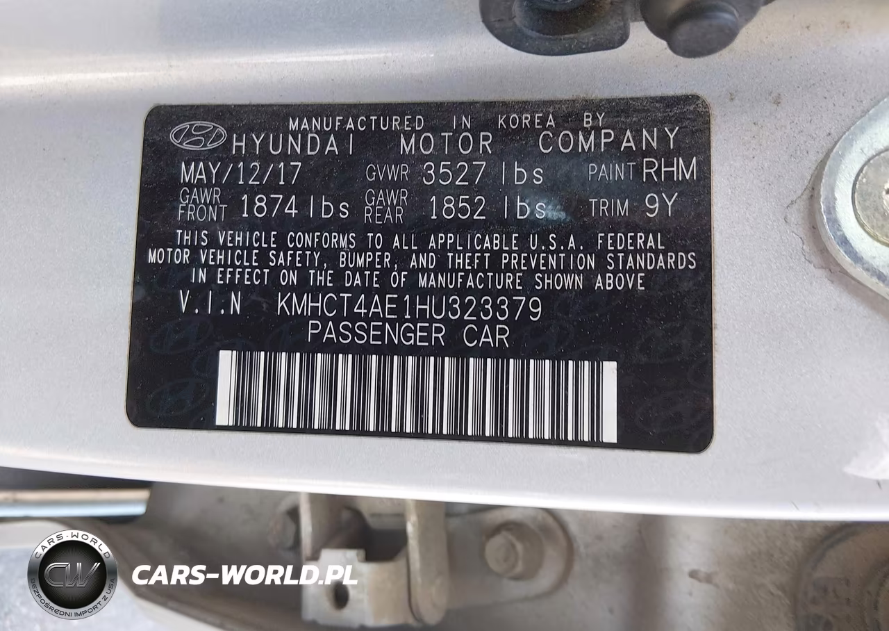 2017 Hyundai Accent Se VIN:KMHCT4AE1HU323379 - 9
