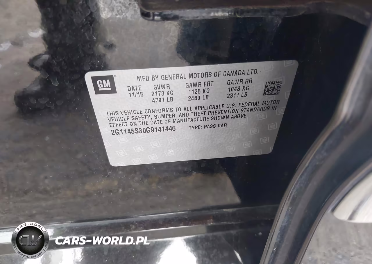 2016 Chevrolet Impala 2Lz VIN:2G1145S30G9141446 - 9