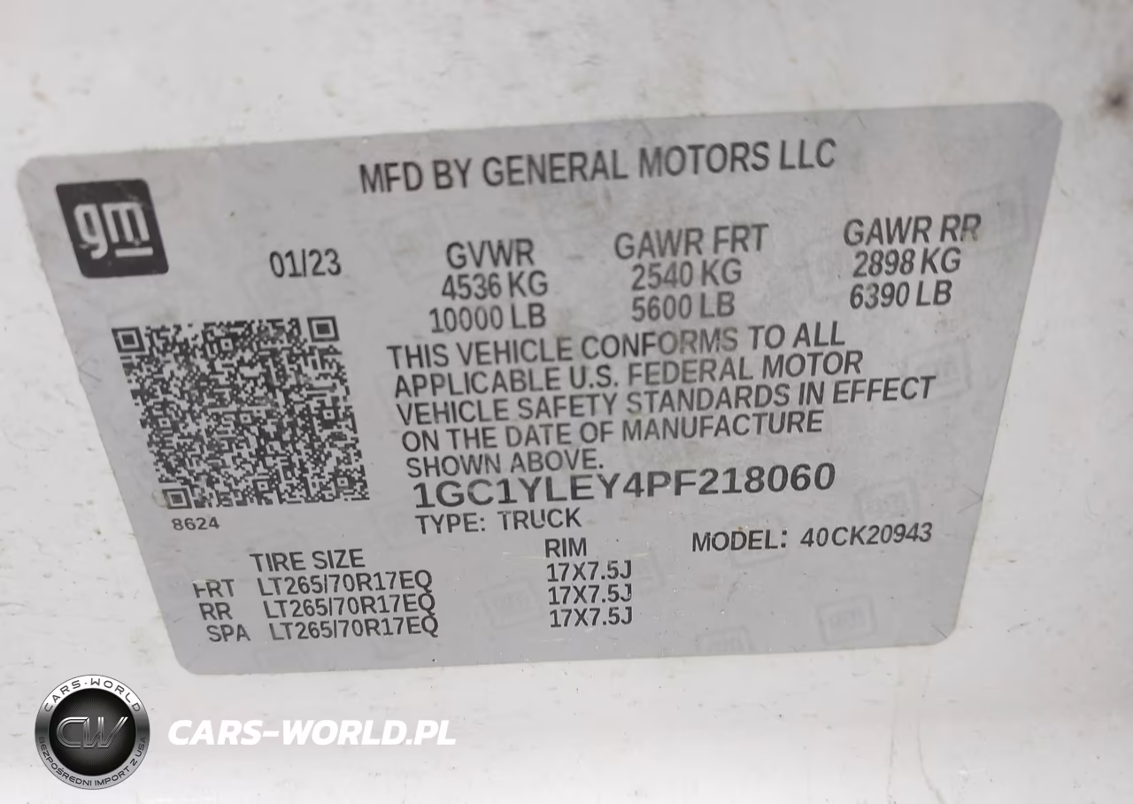 2023 Chevrolet Silverado 2500Hd 4Wd Long Bed Wt VIN:1GC1YLEY4PF218060 - 9