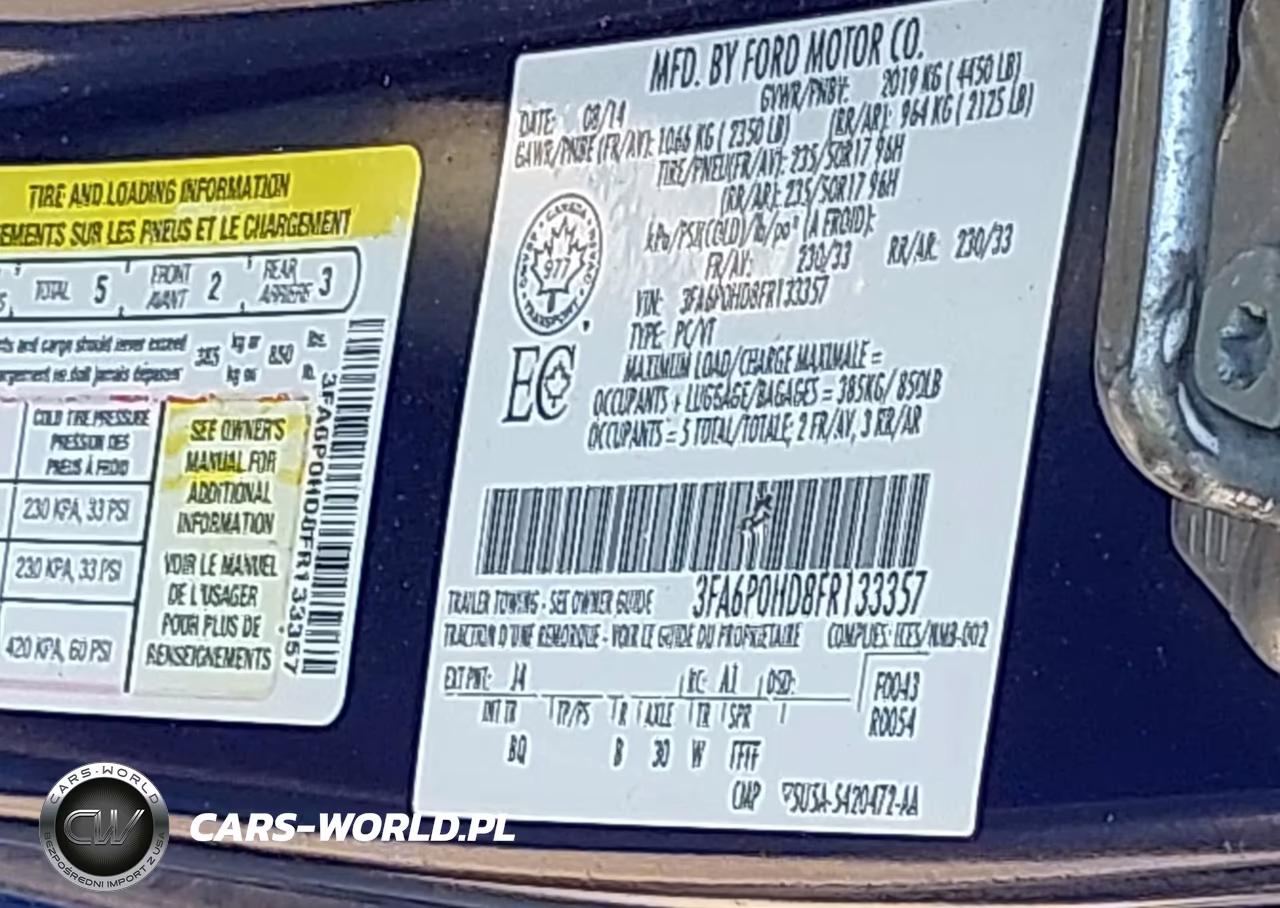 2015 Ford Fusion Se VIN:3FA6P0HD8FR133357 - 9