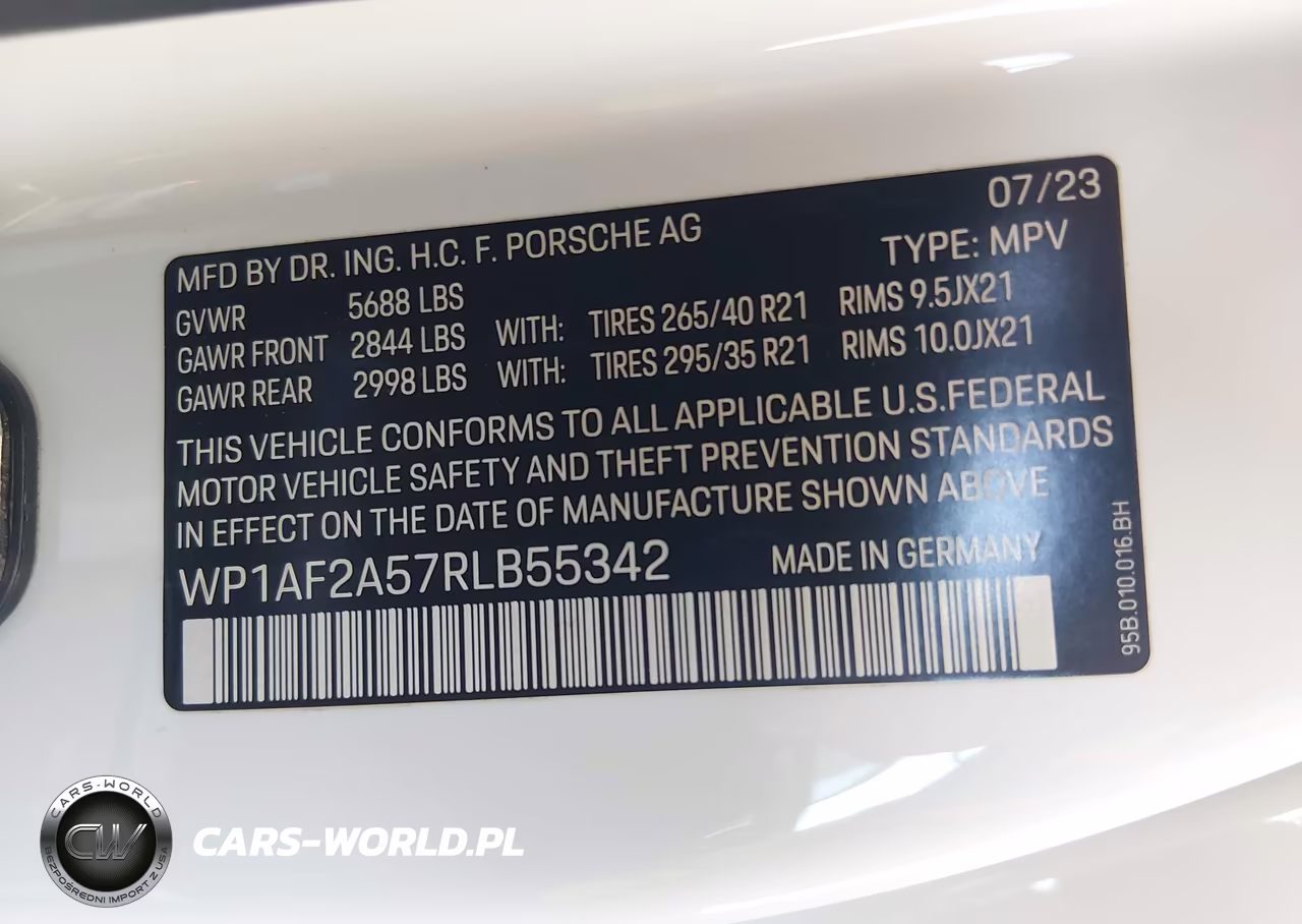 2024 Porsche Macan Gts VIN:WP1AF2A57RLB55342 - 9