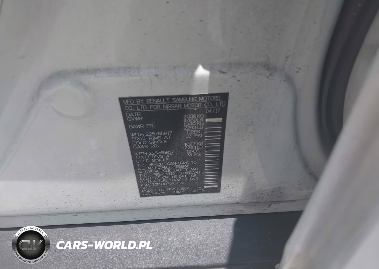 2017 Nissan Rogue S VIN:KNMAT2MT1HP575626 - 9