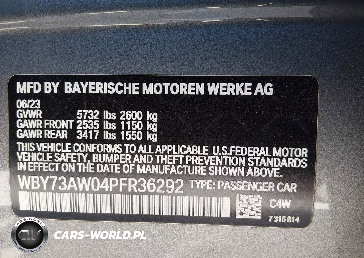 2023 BMW I4 Edrive40 VIN:WBY73AW04PFR36292 - 9