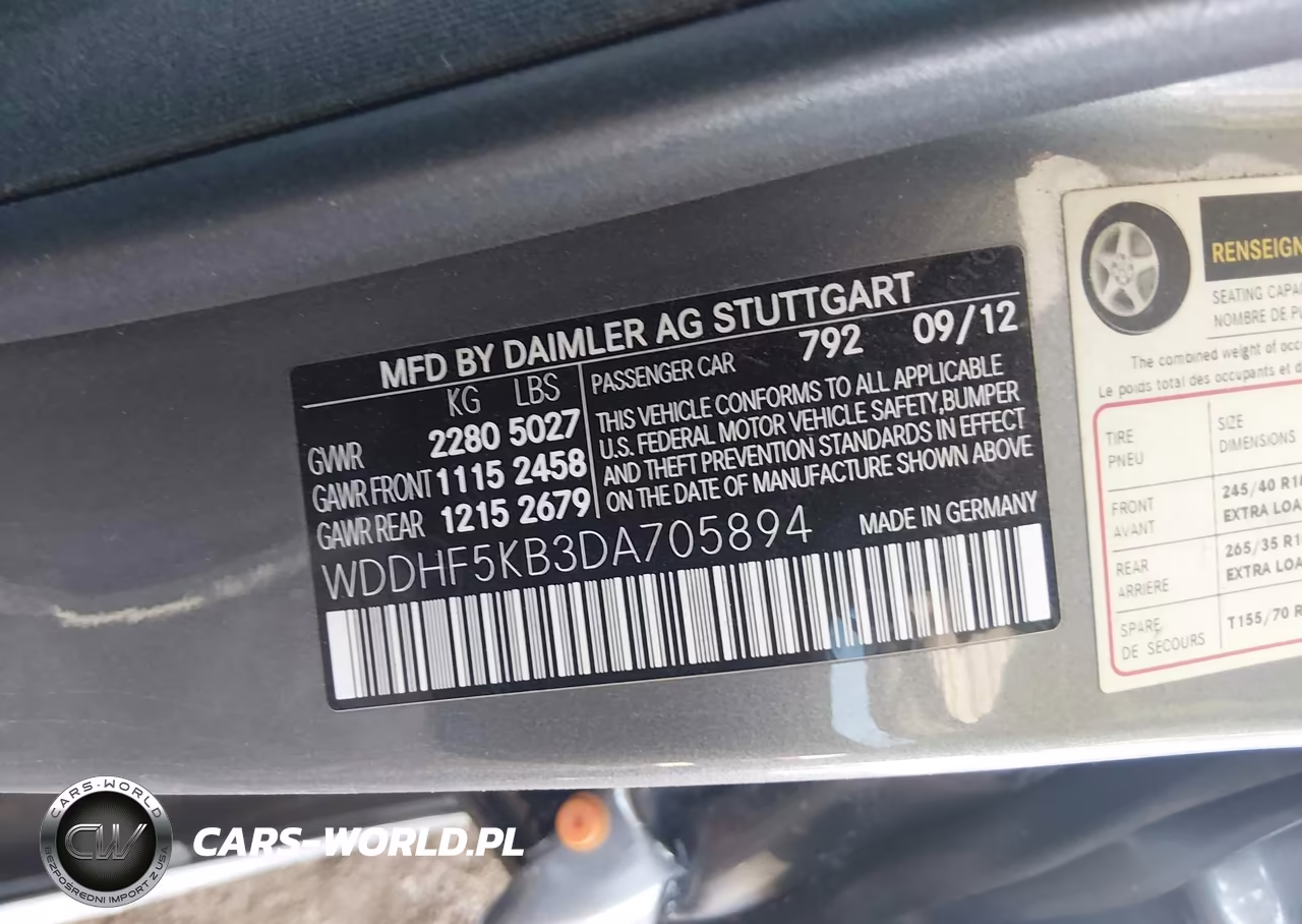 2013 Mercedes-Benz E 350 VIN:WDDHF5KB3DA705894 - 9