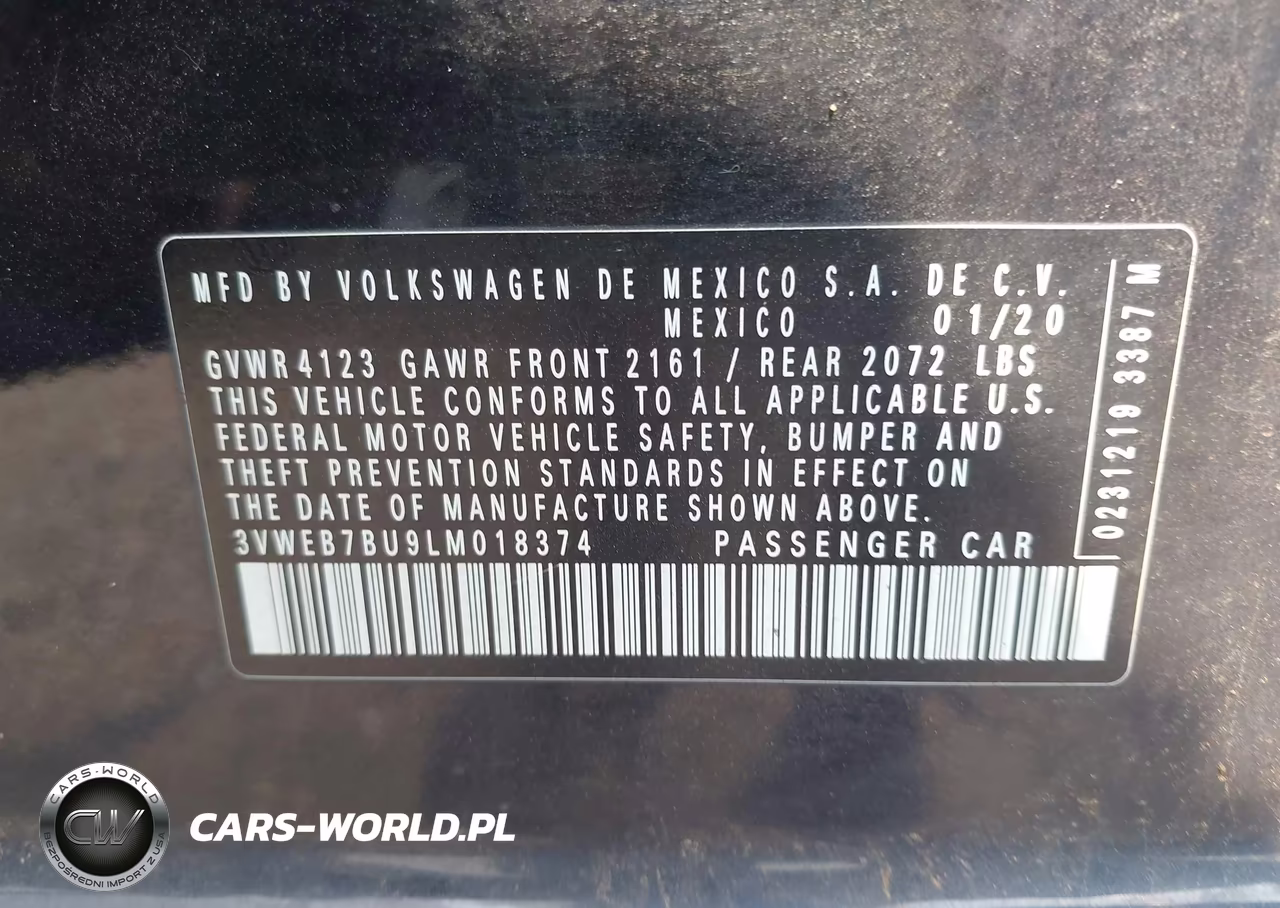 2020 Volkswagen Jetta 1.4T Sel VIN:3VWEB7BU9LM018374 - 9