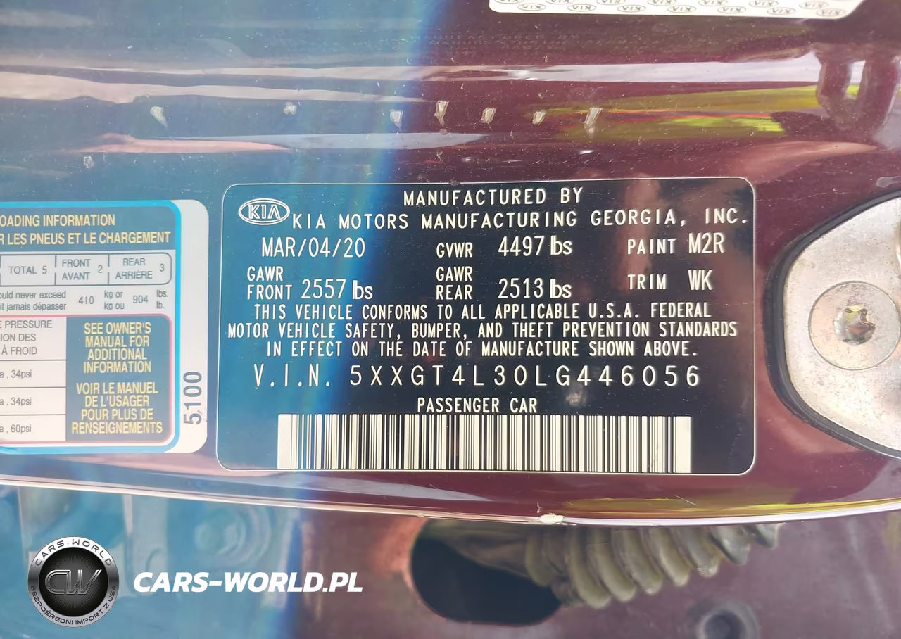 2020 Kia Optima Lx VIN:5XXGT4L30LG446056 - 9