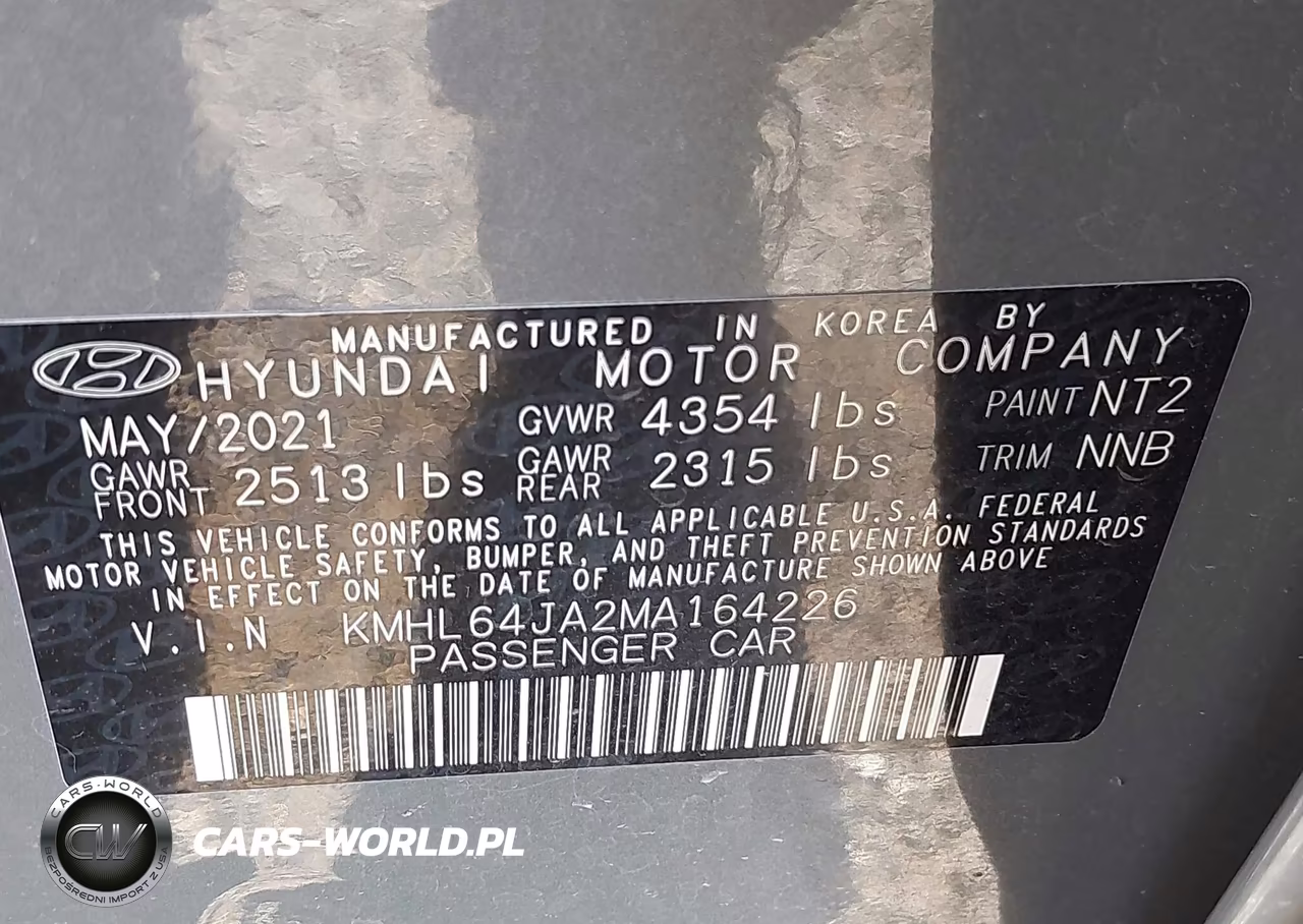 2021 Hyundai Sonata Sel VIN:KMHL64JA2MA164226 - 9