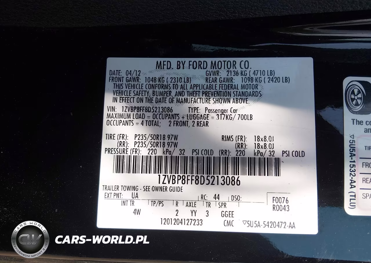 2013 Ford Mustang Gt Premium VIN:1ZVBP8FF8D5213086 - 9