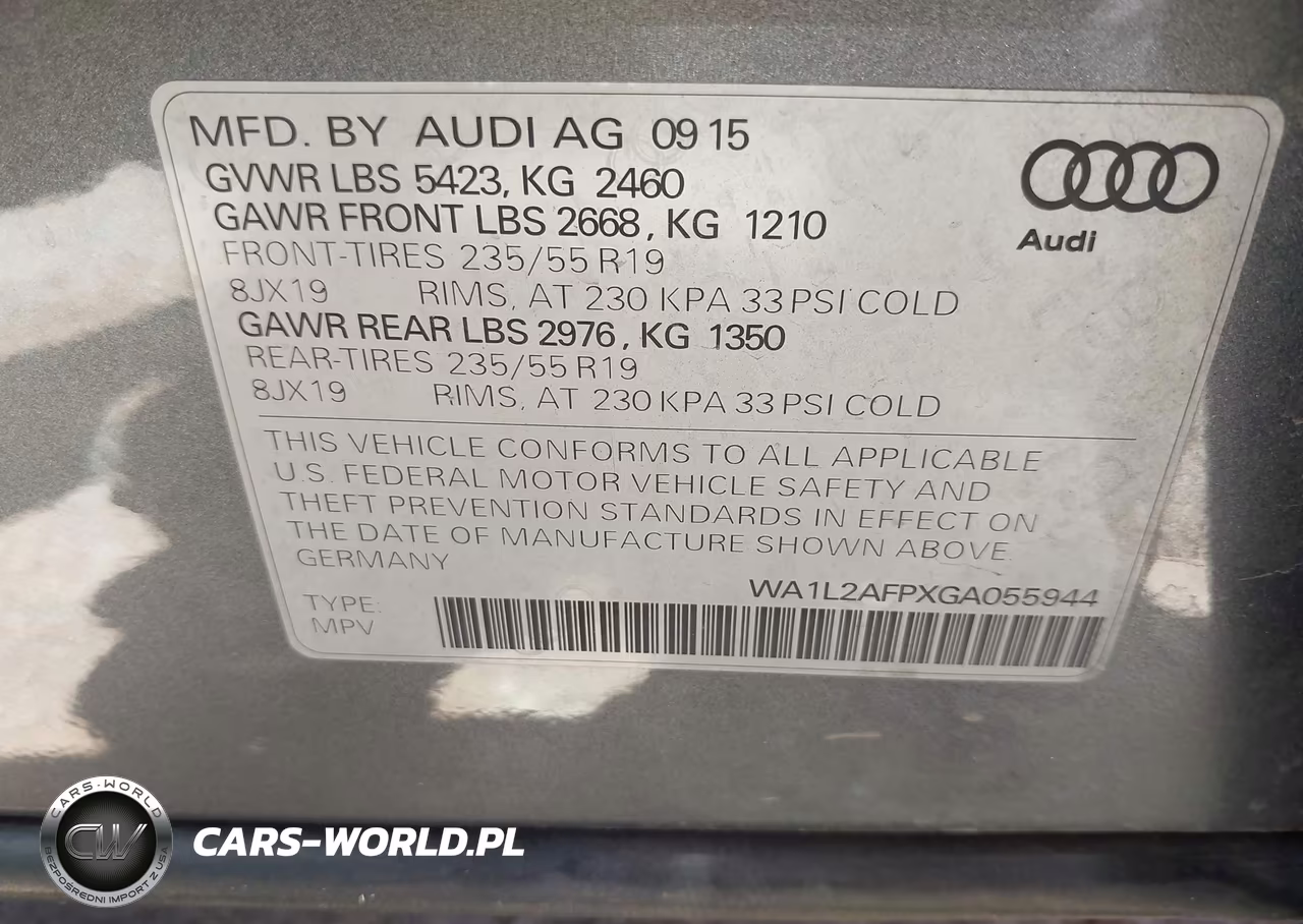 2016 Audi Q5 2.0T Premium VIN:WA1L2AFPXGA055944 - 9