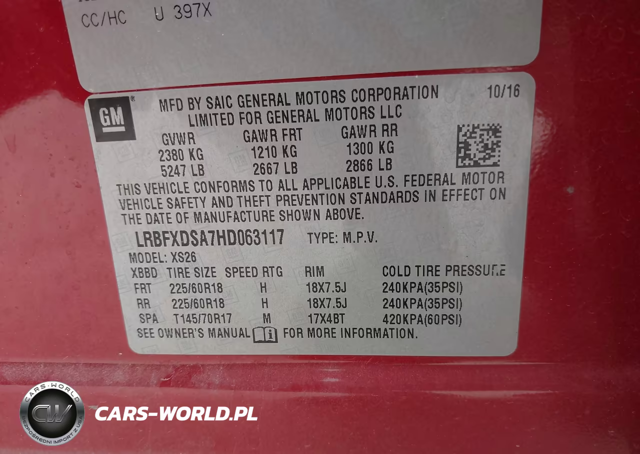 2017 Buick Envision Essence VIN:LRBFXDSA7HD063117 - 9