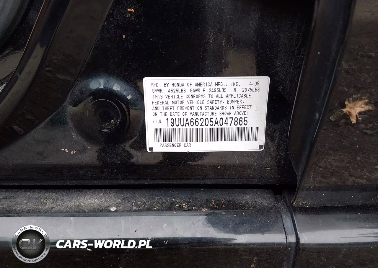 2005 Acura Tl VIN:19UUA66205A047865 - 9