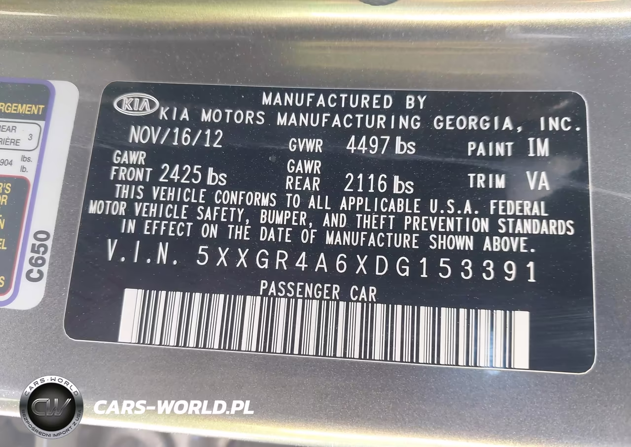 2013 Kia Optima Sx VIN:5XXGR4A6XDG153391 - 9