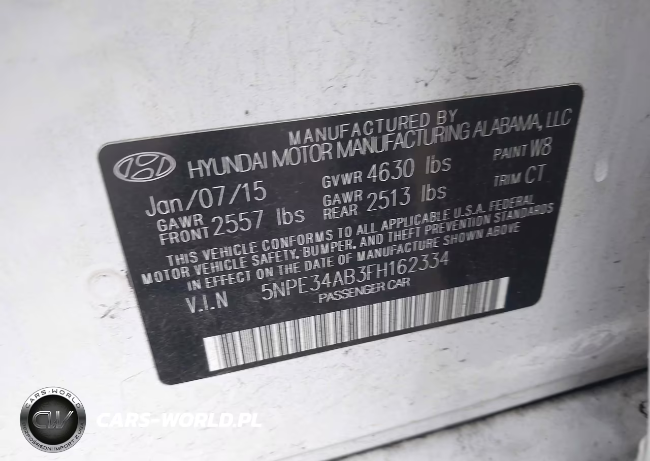 2015 Hyundai Sonata Sport 2.0T VIN:5NPE34AB3FH162334 - 9