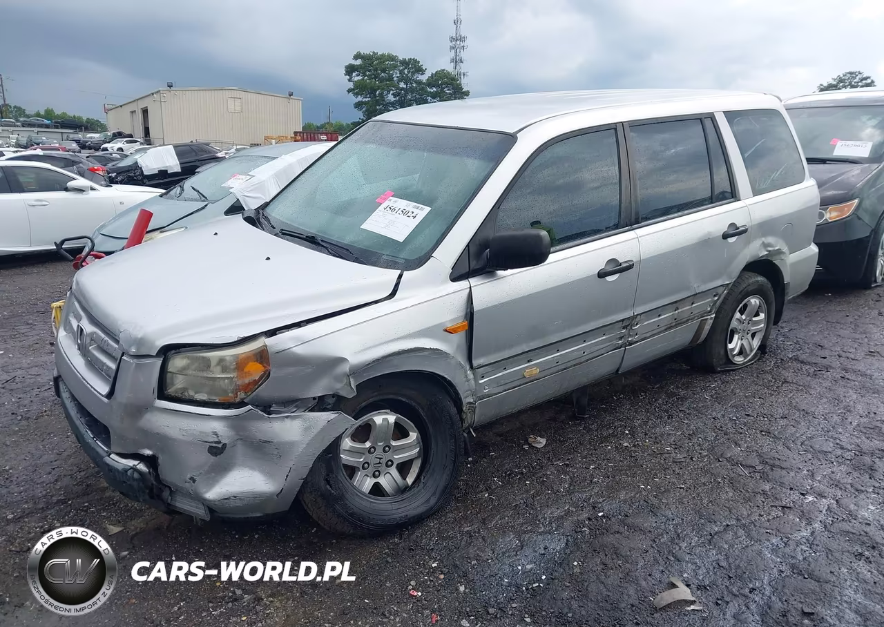 2007 Honda Pilot Lx VIN:5FNYF28107B038396 - 2