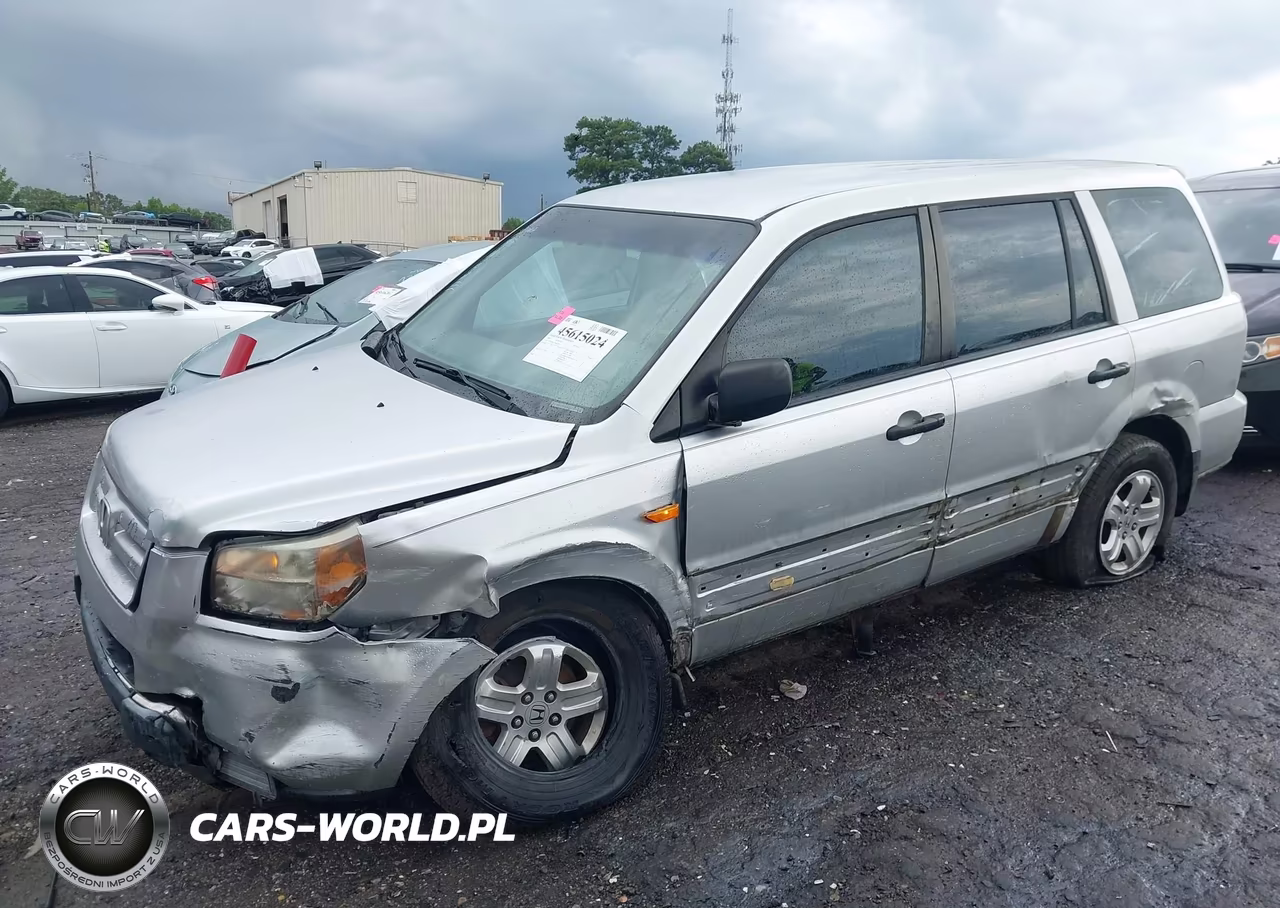 2007 Honda Pilot Lx VIN:5FNYF28107B038396 - 6
