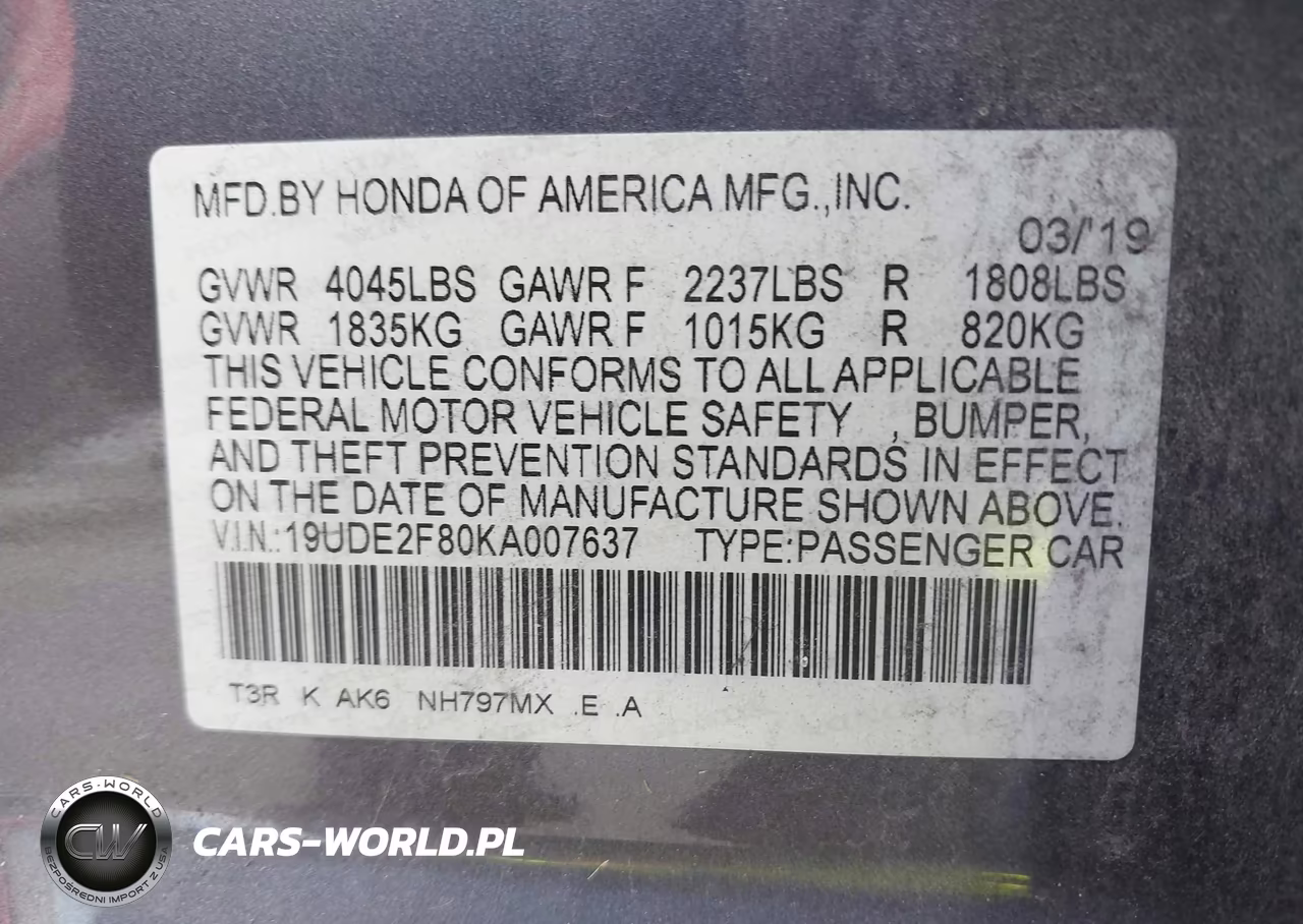 2019 Acura Ilx Premium A-Spec Packages-Technology A-Spec Packages VIN:19UDE2F80KA007637 - 9