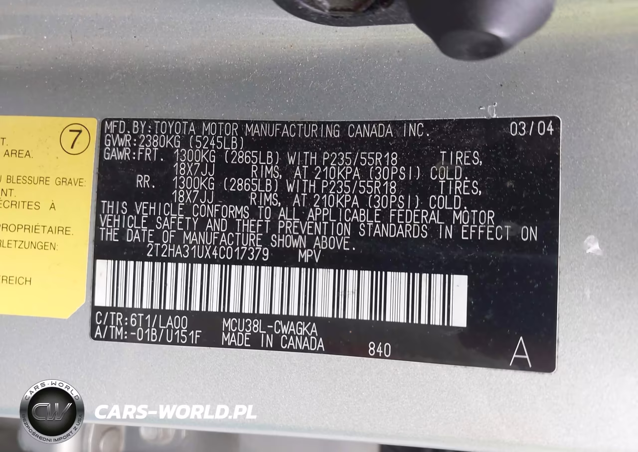 2004 Lexus Rx 330 VIN:2T2HA31UX4C017379 - 9