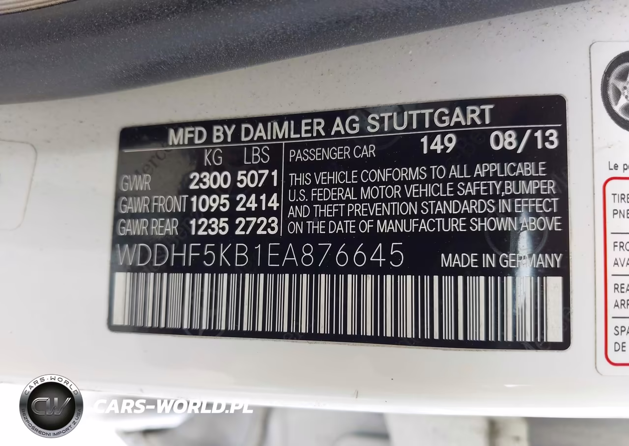 2014 Mercedes-Benz E 350 VIN:WDDHF5KB1EA876645 - 9