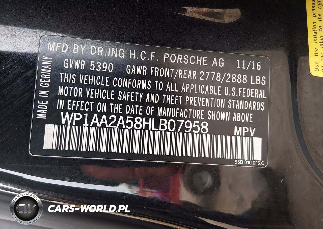 2017 Porsche Macan VIN:WP1AA2A58HLB07958 - 9